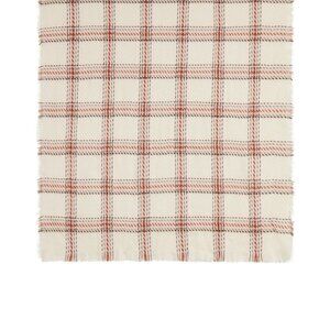 Cejon Womens One Size Heritage Plaid Blanket Scarf Wrap Ivory C11636 $48 1283